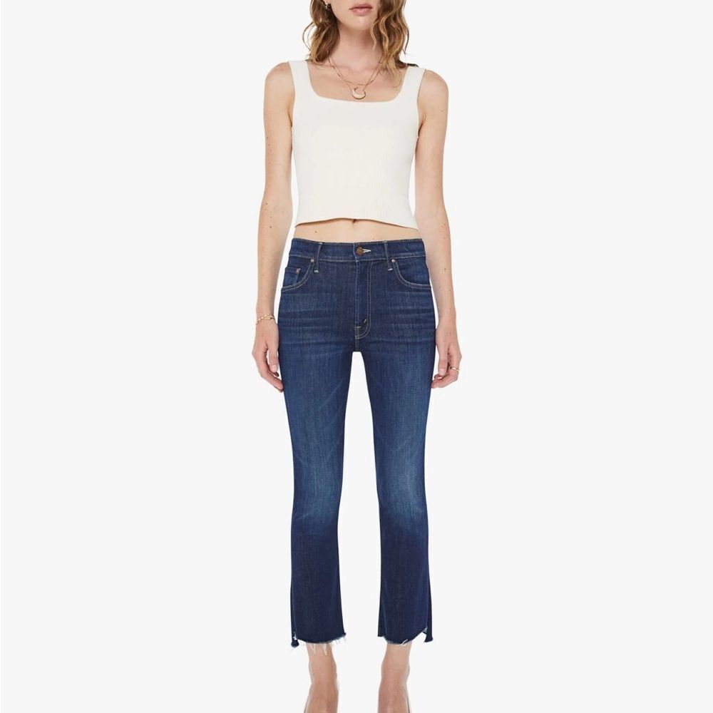 MOTHER insider crop step Frey Jean.